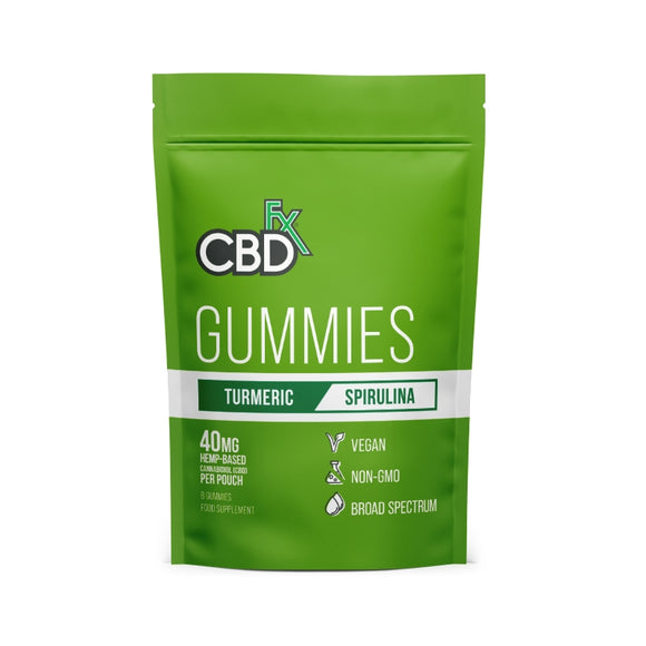 CBDfx Gummies - Turmeric & Spirulina (200mg - 8pc) - ukvapezen